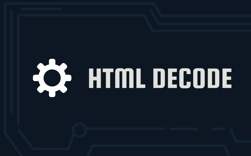 HTML Decode