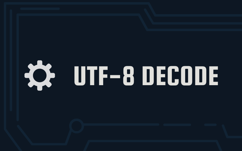 UTF-8 Decode